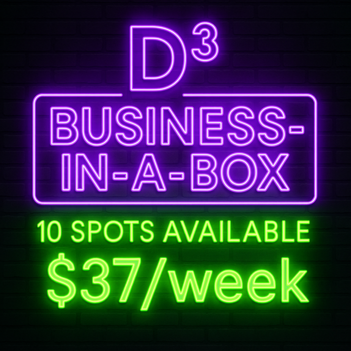 You have been wanting the D3 Business-in-a-Box Right?