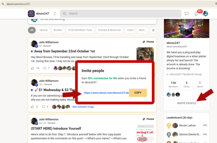 Don't Gatekeep Earn 40% Commission by Referring Others to Join this Skool