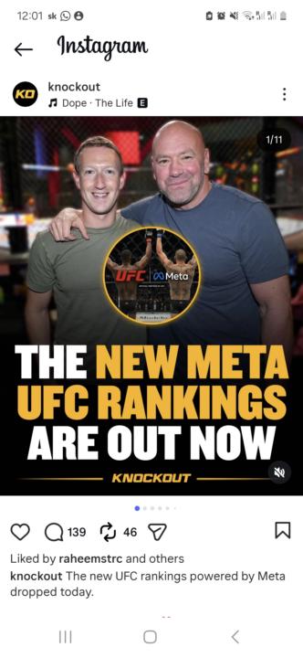 Thoughts on New UFC Meta Rankings?