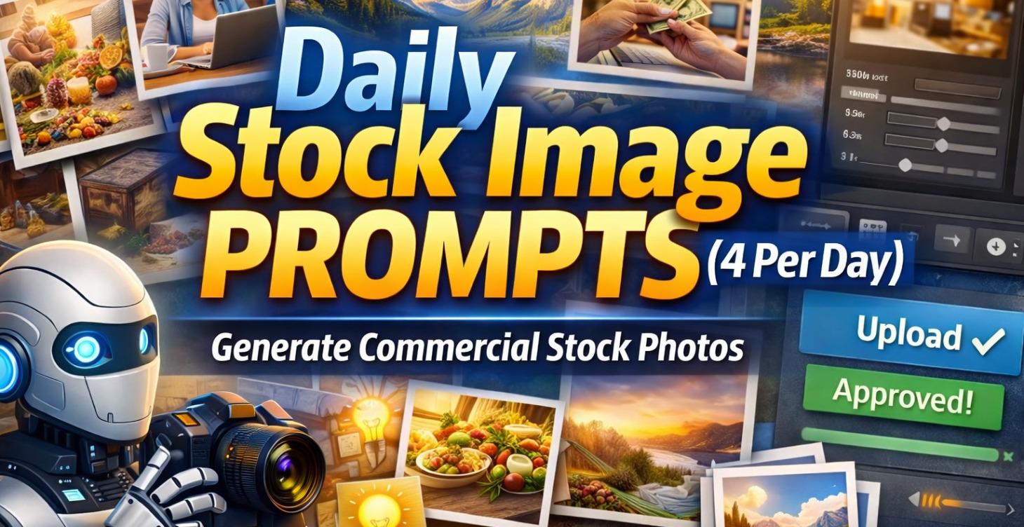 Daily Stock Image Prompts (4 Per Day)