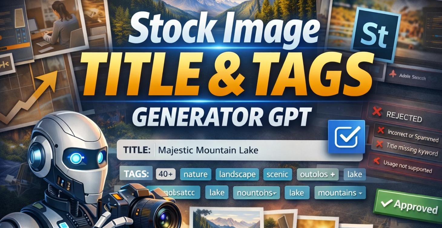 Stock Image Title and Tags Generator