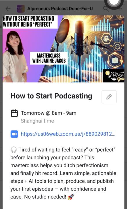 Masterclass in 45 min