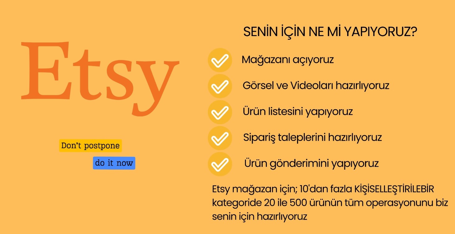 Etsy de kişiselleştirilebilir fırsat kategorileri