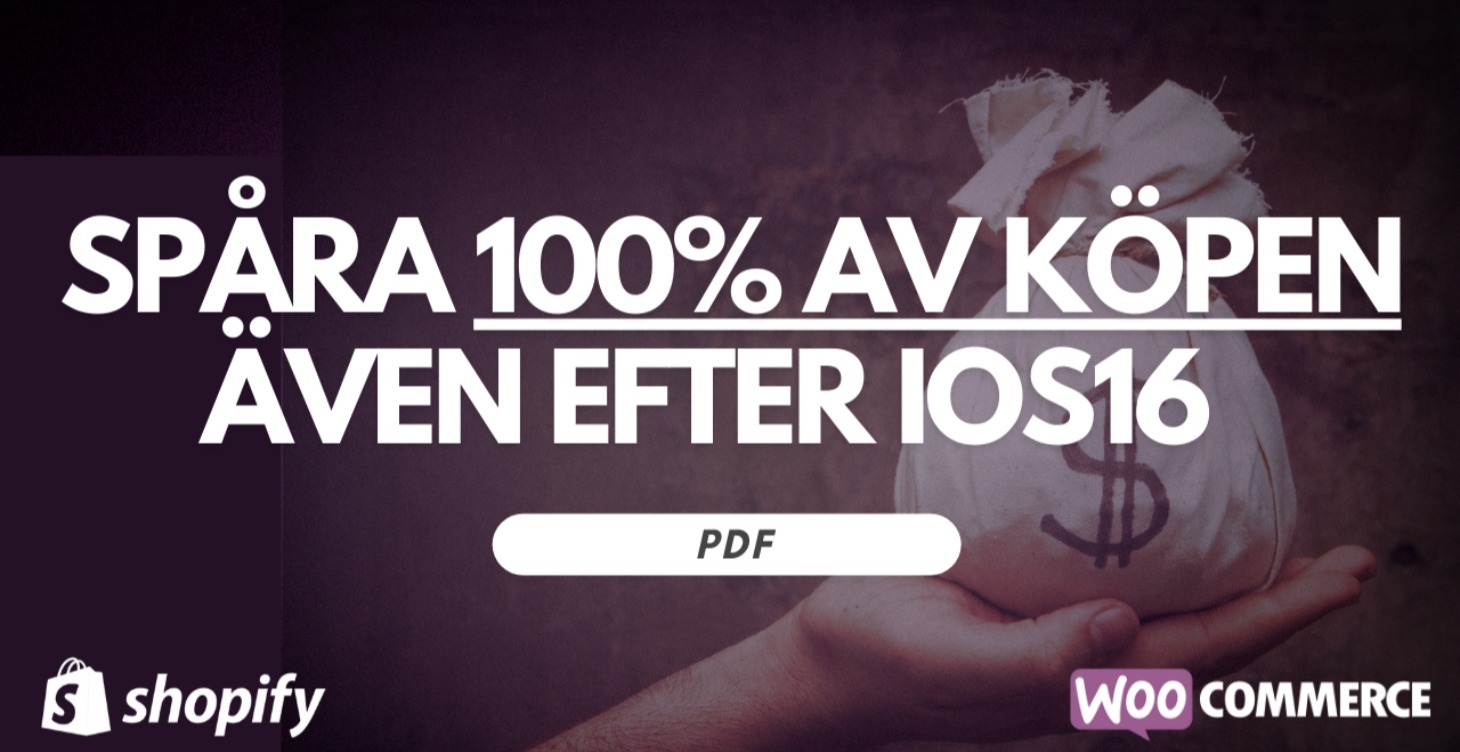 Spåra 100% av köpen