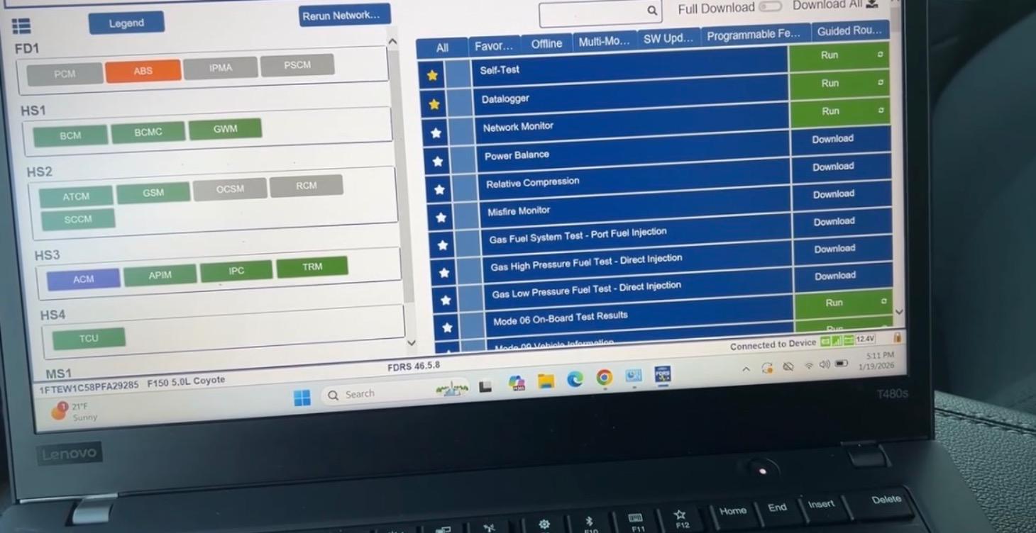 Software and Laptop - Ford, GM, etc