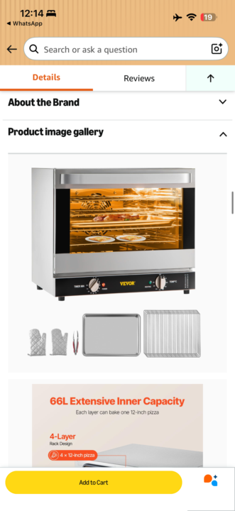 New oven 