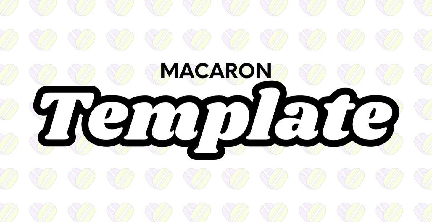 Holiday Macaron Templates