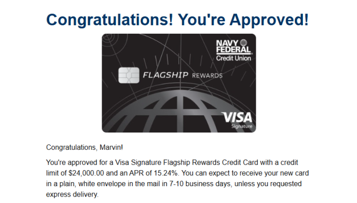 Navy Fed Approval!!!