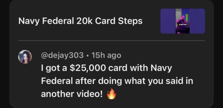 Who wants navy fed 20k?