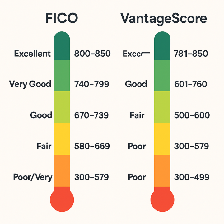FICO vs VantageScore Ranges for Classification (Eric Kinney Repost)