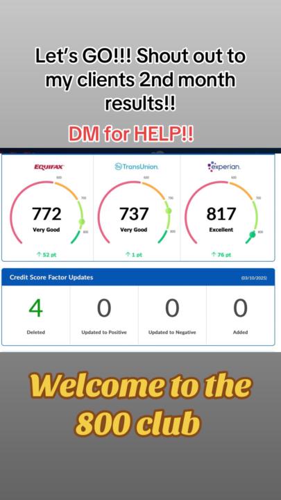 Want a 800 Credit Score? 