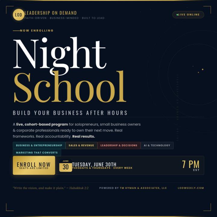 🌙 LOD NIGHT SCHOOL KICKS OFF TUESDAY, JUNE 30TH — 7PM EST