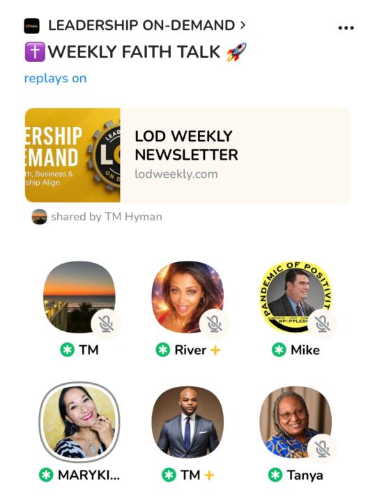 ✝️ 👉🏽 WEEKLY FAITH TALK🔥🚀