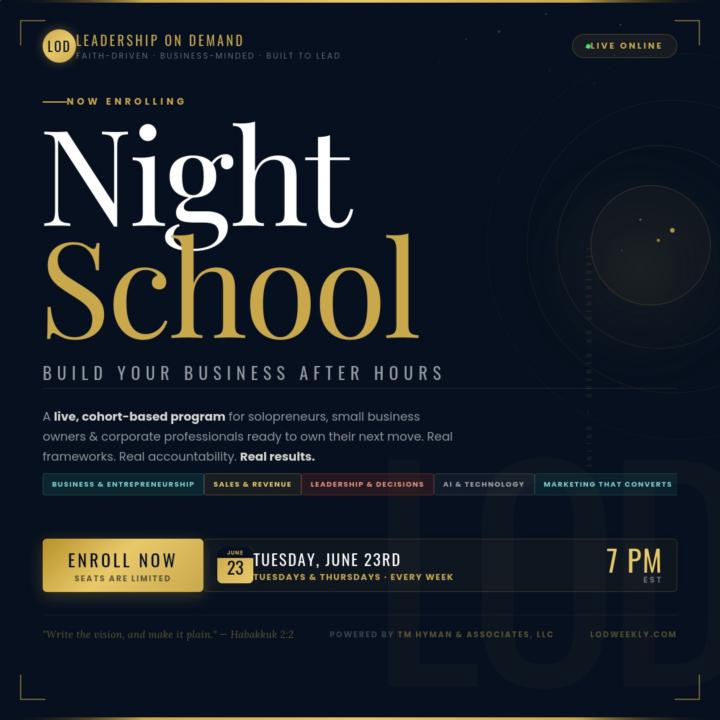 🚨Leadership On Demand- MICRO NIGHT SCHOOL