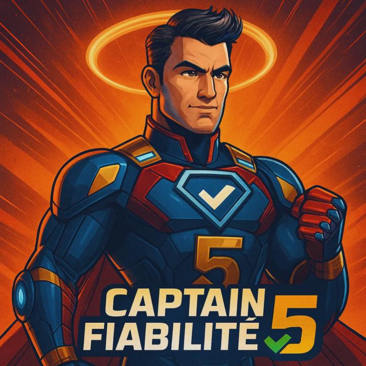 Un nouveau super-héros vient d'arriver : Captain Fiabilité 5 ✅