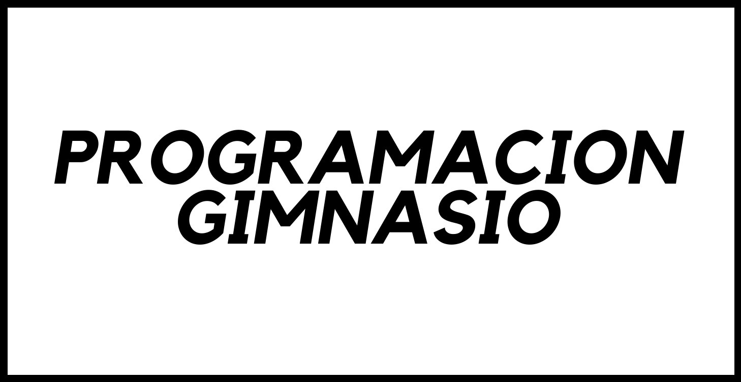 Programación Gimnasio