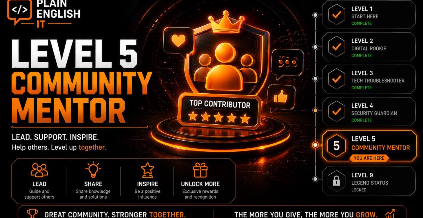 LEVEL 5 — Community Mentor 🏆