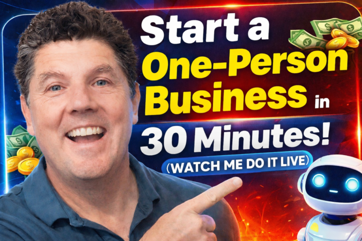 Join Me Live on YouTube & Build a 1-Person $1 Million Business
