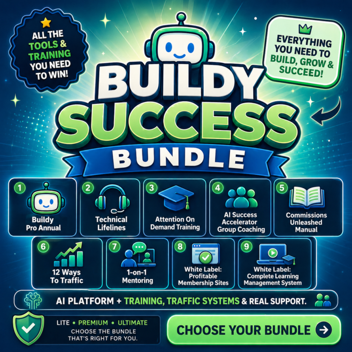 The Buildy Success Bundle is being removed tonight