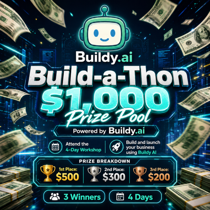 Build-a-Thon $1,000 Prizes For Action Takers