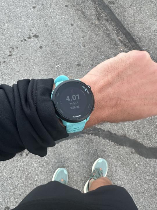 Beautiful night for an easy 4 mile trail run!