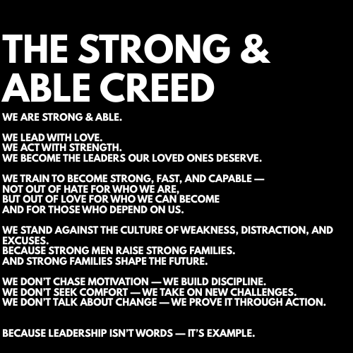 This is what we stand for