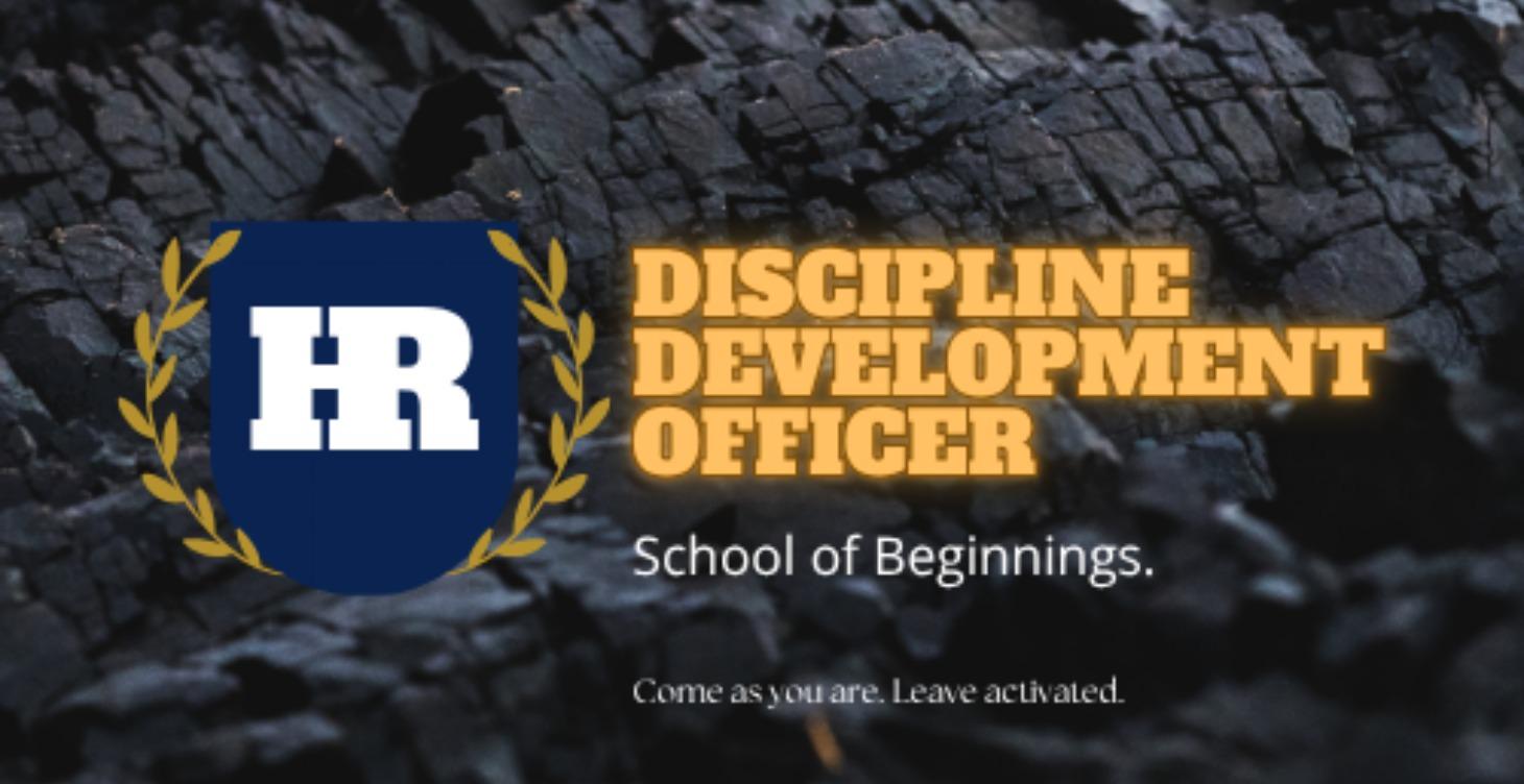 DISCIPLINE DEVELOPMENT OFCR