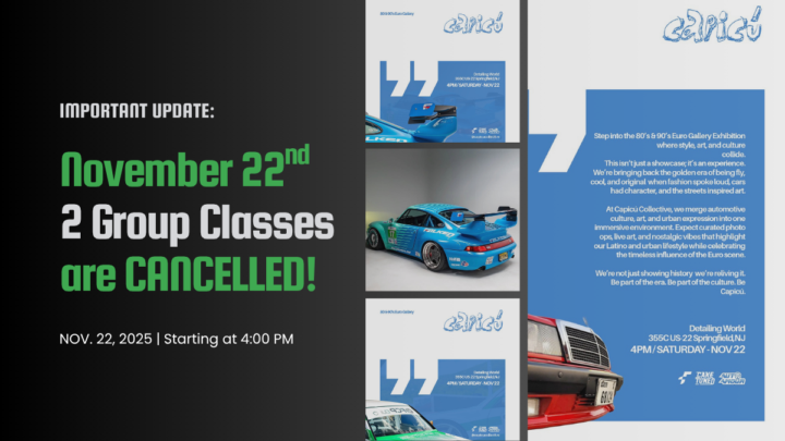 🚨 Important Update for Group Paint Correction Classes