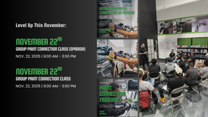 🚨 Reminder: November Group Paint Correction Classes Are LIVE! 