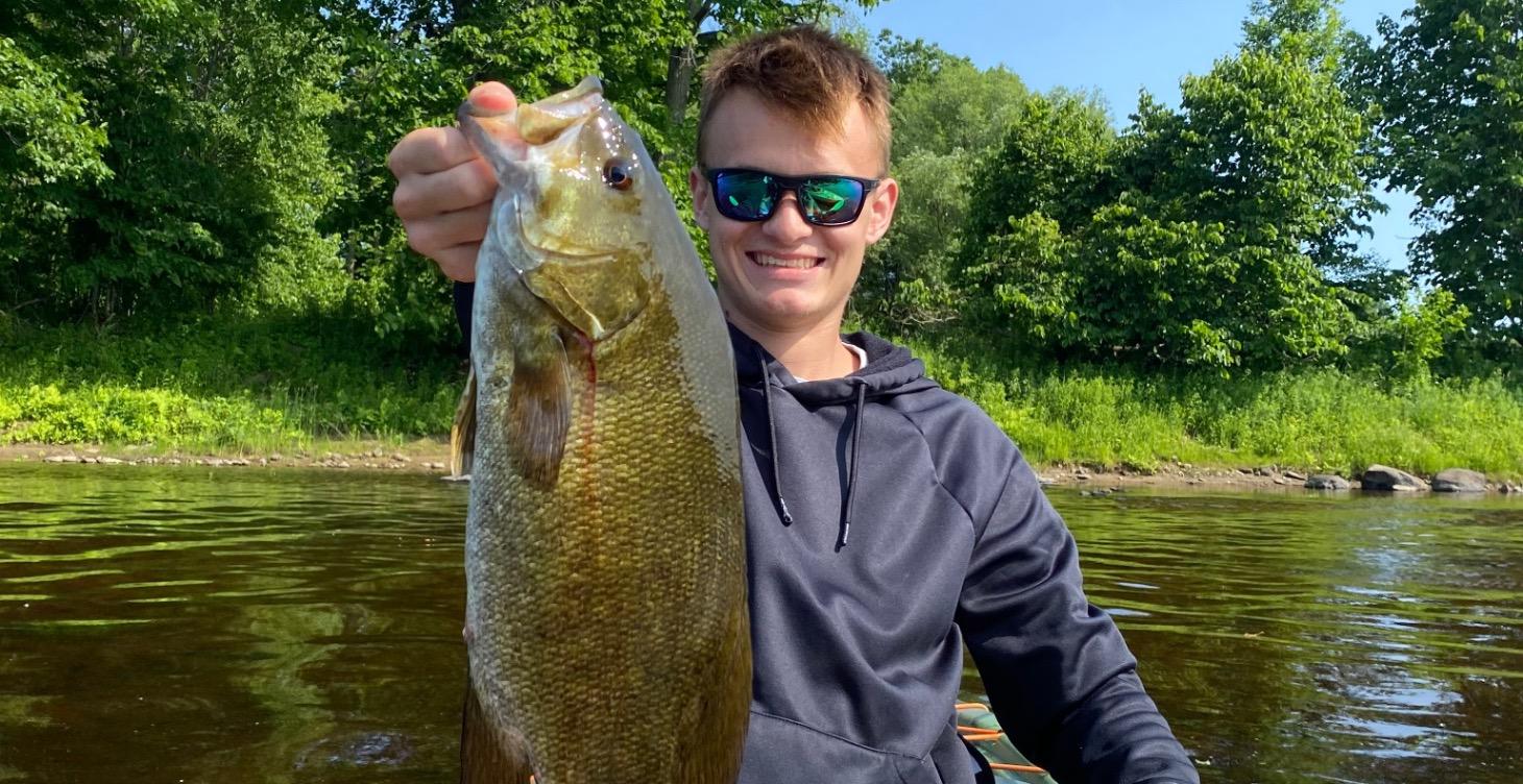 Small river summer smallmouth