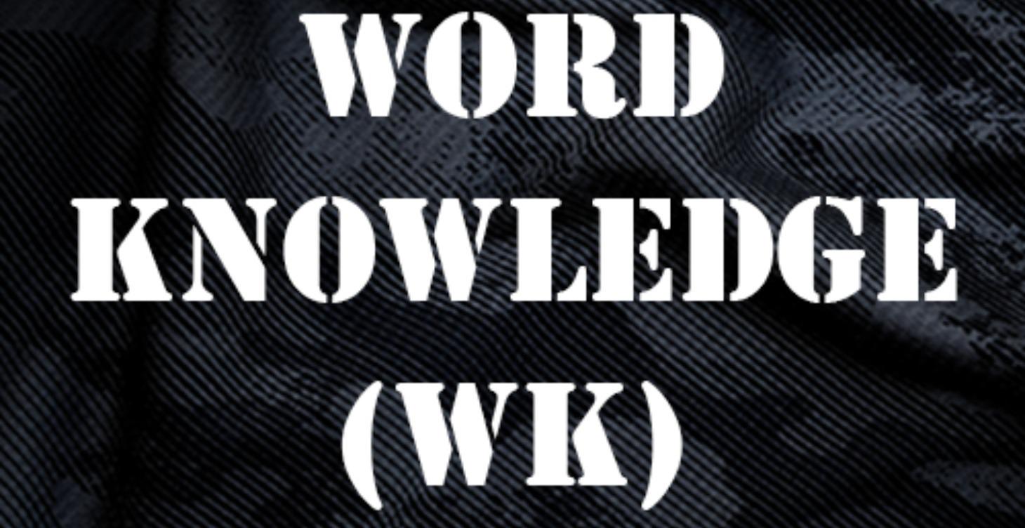 Word Knowledge Subtest