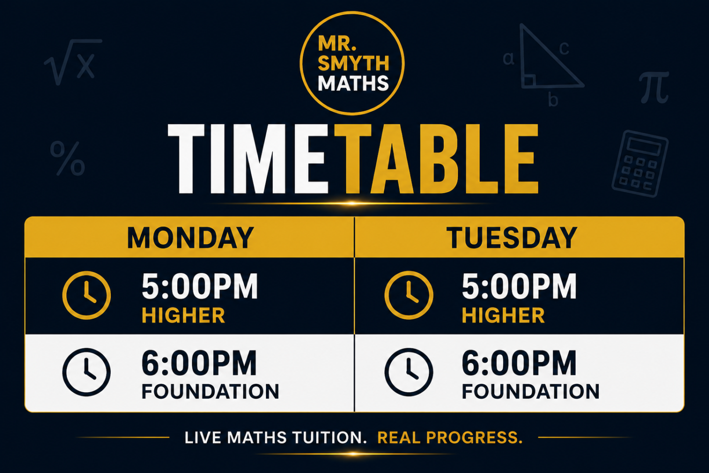 GCSE Maths LIVE