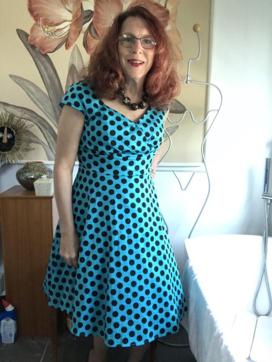 green dress