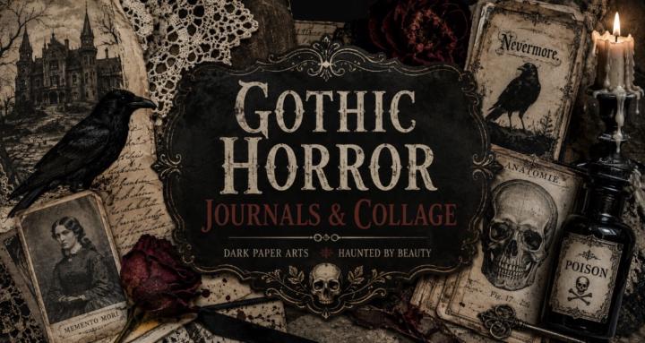 Gothic Horror Journals Collage