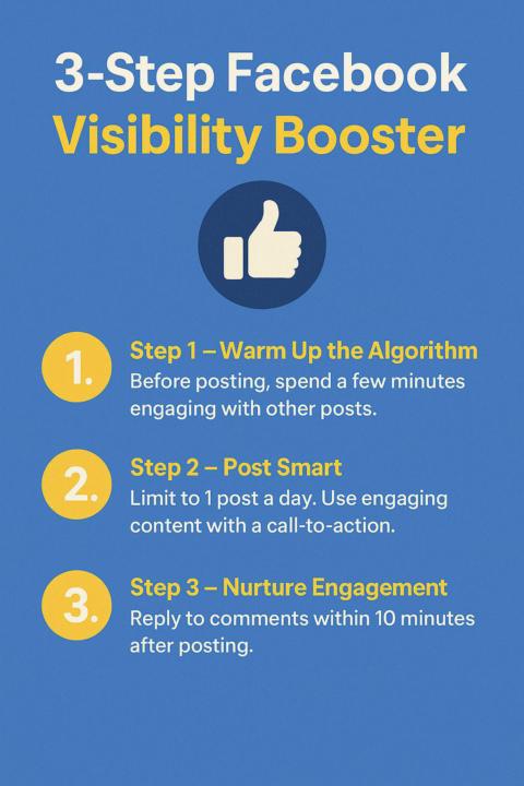 🌟 3 Simple Steps to Boost Your Facebook Reach