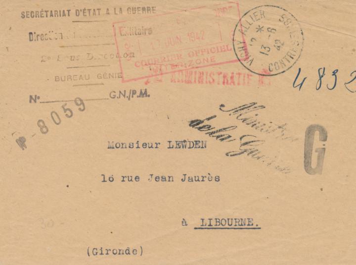 Vichy French Censored Cover