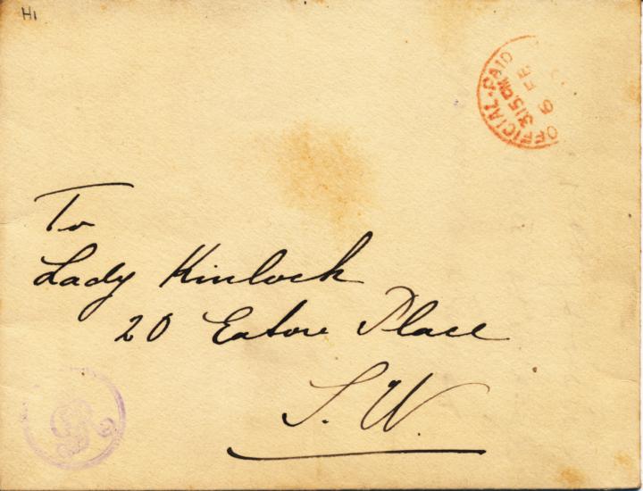 King George V Royal Embossed Crown Cover