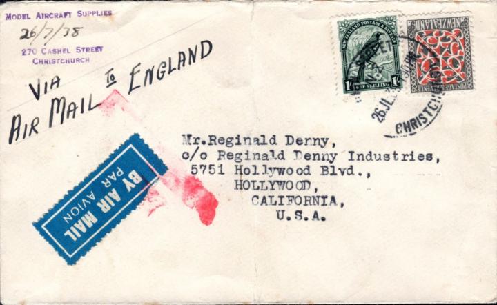 An interesting 1938 cover from New Zealand