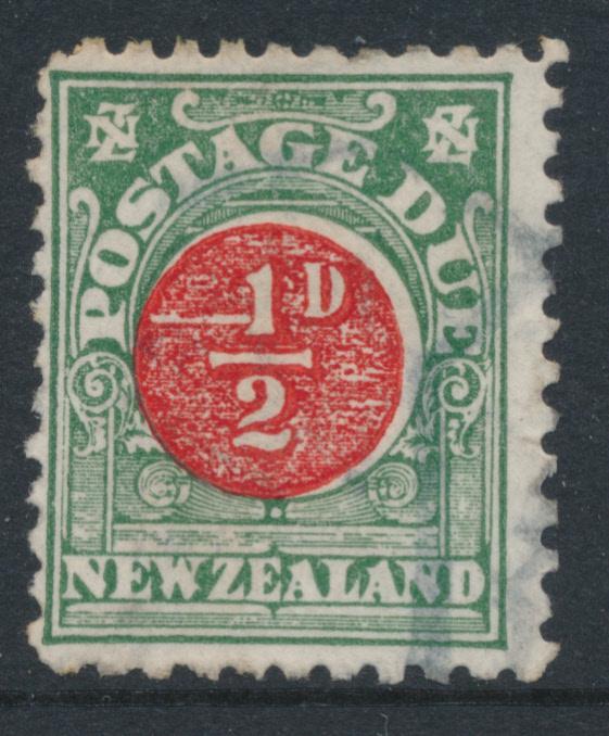 Stroke on 1904 NZ Postage Due SG D18 (CP Y15b)