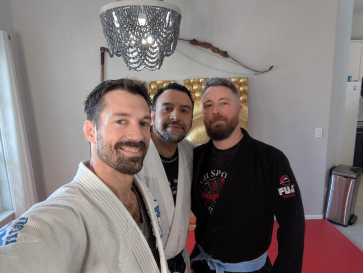 Meeting someone from the group.