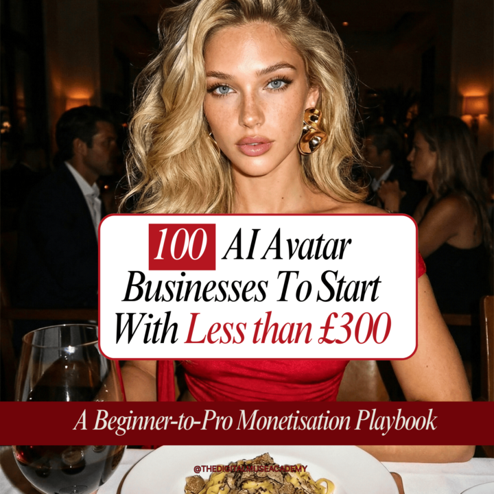 100 AI Avatar Businesses To Start With Less Than £300