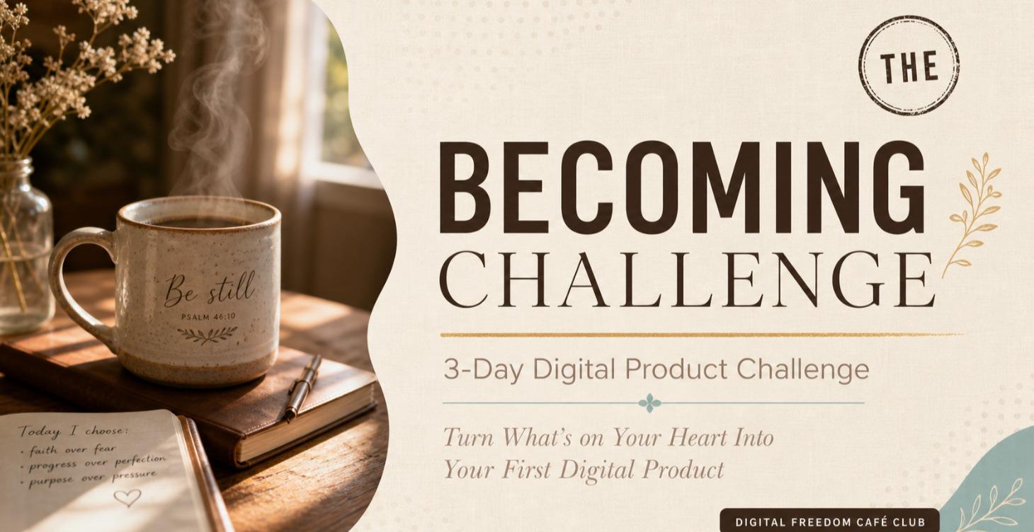☕ Becoming Challenge: Your First Digital Product