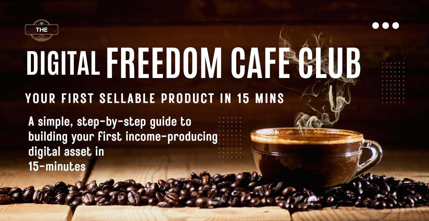 YOUR FIRST SELLABLE PRODUCT IN 15 MINS