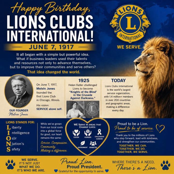 😂 🎂 Happy birthday to Lions Clubs International ! 🦁