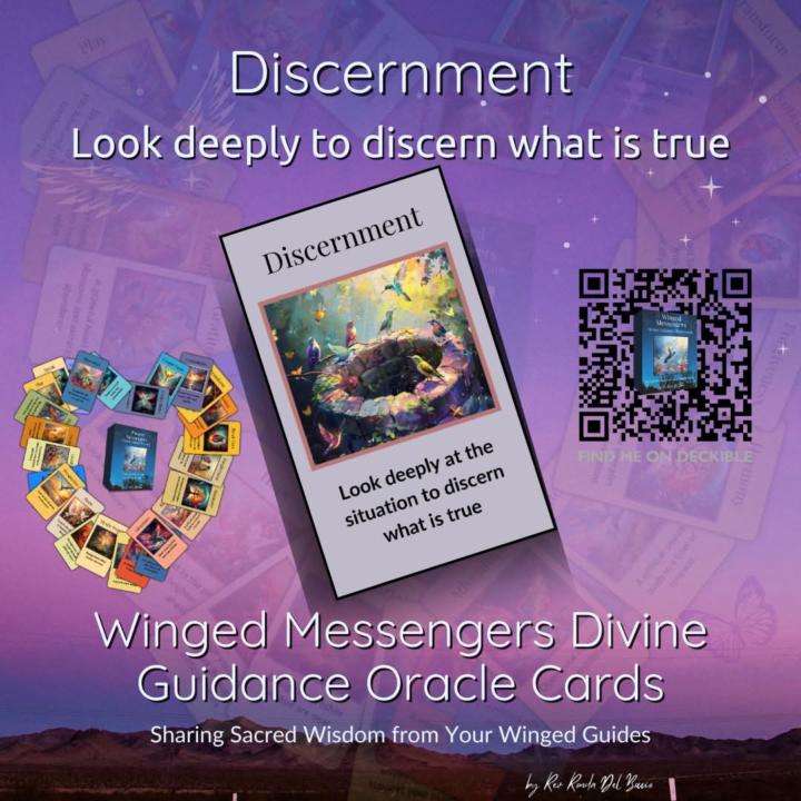 Winged Messengers Divine Guidance Card: Discernment