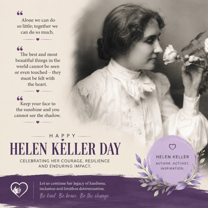 🌹 June 1 is Helen Keller Day 🌹