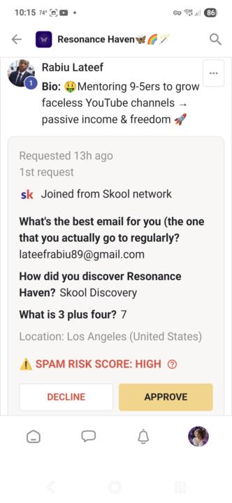 Why I do not automatically accept everyone who requests to join