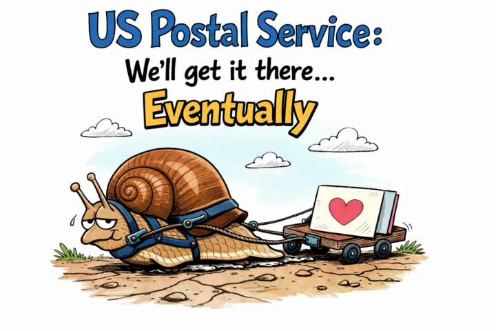 Singing the post office blues… snail mail