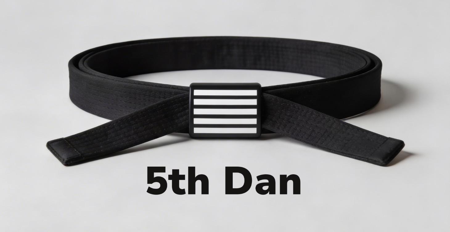 New Rank Achieved - 5th Dan