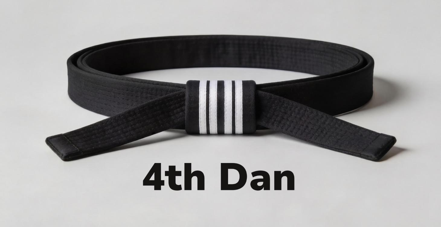 New Rank Achieved - 4th Dan